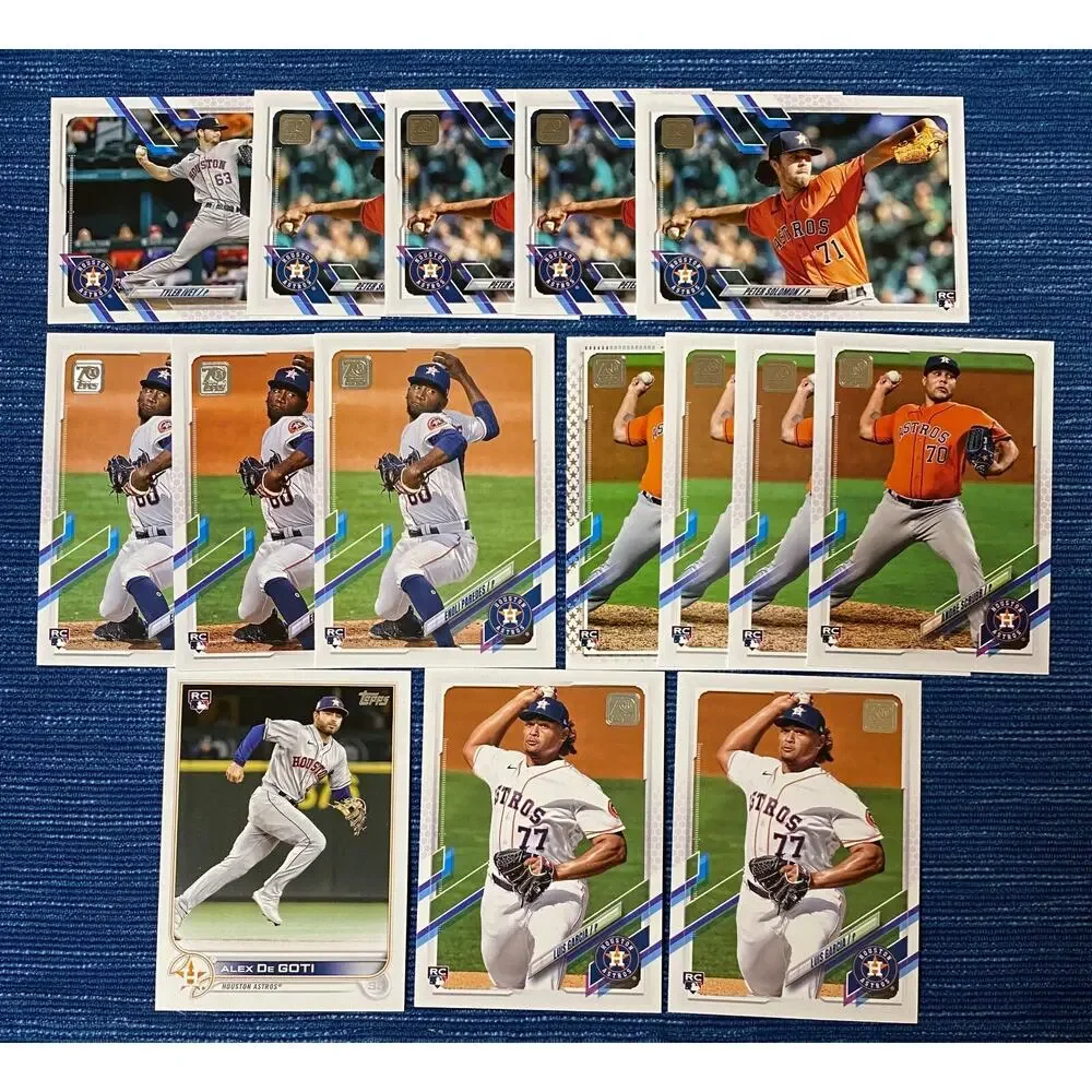 133 Card Lot Astros Topps Bowman Chrome Modern RC Bowman 1st Prospect 2019-22 - Picture 3 of 10